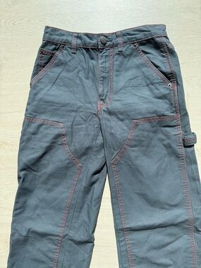 BDG Black Cargo Pants with Contrast Stitching